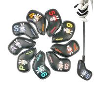 Fundas para cabeza de golf, accesorios de golf con patrón de conejo de primavera, fácil de poner, para mujeres, novias, madres, padres, abuelos, amantes del golf, al aire libre, pascua