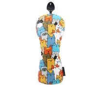 Fundas para Cabeza De Golf Divertidas - Parsa Driver En Tela PU De Dibujos Animados De Gato, Paras Palos De Golf, Imxpermeaxbles Y Funcionales - para Jugadores De Golsf Hombres Y Mujere