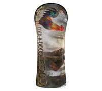 Fundas para cabeza de palo de golf con etiqueta de número para conductor y bosque de Fairway, bosques, gallo, bigfoots, patrón Cock-a-Doodle-doo