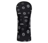 Fundas para cabeza de palo de golf con signo de Bitcoin HODL, fundas de cuero de primera calidad con etiqueta de número para Fairway Wood Hybrid
