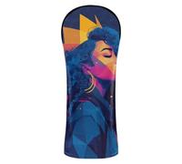Fundas para cabeza de palos de golf con etiquetas intercambiables para conductor/madera de Fairway/híbrido colorido arte de corona de reina