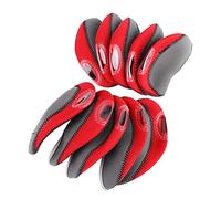 Fundas para cabezales de palos de , 10 uds. protectoras antirayaduras para drivers, putters e hierros (rojo)