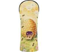 Fundas para cabezas de palos de golf, fundas de cuero de primera calidad con etiquetas de números para conductor/madera de Fairway/Hybrid What Will Baby Bee Shower Art