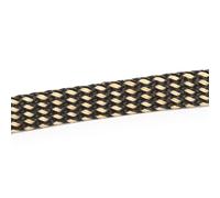 Fundas para Cables Funda Trenzada Multicolor con Aislamiento Pet de 5M, Funda Cable expandible 2mm - 40mm, Tubo Malla Nailon ignífugo(Gold Black,12mm)