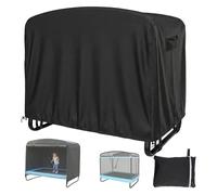 Fundas para cama elástica | Tela Oxford rectangular 420D impermeable - Mini para cama elástica de 6 pies con de almacenamiento - para patio al aire libre, patio, parque, parque infantil