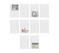 Fundas para carpetas A6, 10 unidades de 6 anillas, recargables, bolsas protectoras para dinero, organizadores de fotos, tarjetas postales, pegatinas para planificación de estudios, proyecto de oficina