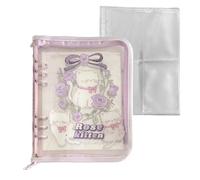 Fundas para carpetas, colección de 6 anillas, tamaño A5, portátil, para viajes, oficina, estudiantes, profesores, escuela, aula, hogar, viajes, desplazamientos, al aire libre y