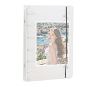 Fundas para carpetas intercambiables, 26 anillas para carpetas de hojas sueltas, artículos de oficina rellenables para pegatinas, cuadernos, planificadores, páginas, álbumes, tarjetas