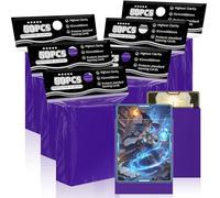 Fundas para cartas coleccionables de ajuste perfecto, fundas mate TCG, protector suave de tarjetas deportivas para tarjetas fotográficas, fácil de barajar y apilar mientras juegas a las cartas, fundas