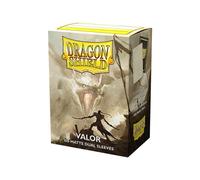 Fundas Para Cartas Dragon Shield Valor Duales Mate Negro Estándar 100ct