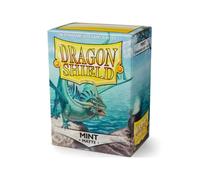 Fundas Para Cartas Estándar Mate De Dragón Verde Menta 100ct Para MTG Pokémon