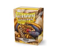 Fundas Para Cartas Estándar Mate Doradas De Dragon 100x Para Barajas TCG