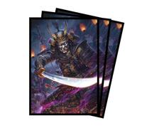 Fundas para cartas MTG, fundas para cartas MTG 100 de tamaño estándar 66 x 91 mm, protección para mazo, fundas premium mate para cartas de trading para jugadores de MTG Commander y TCG (Demon Samurai)
