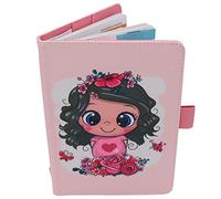 Fundas Para Cartillas Sanitarias Del Bebé - Patrón Princesa - Formato A5 15x20 Cm - Solapas Para Guardar Recetas