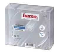 Fundas para CD Hama transparentes 5 unidades