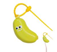 Fundas para cepillos de dientes para viajes, funda portátil con forma de plátano para niños, recipientes a prueba de polvo para familiares, mujeres, jóvenes, niños, niñas, adolescentes, hija, hijo
