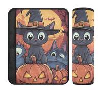 Fundas para cinturón de seguridad de coche, 2 piezas, funda suave para bolsa de cámara para adultos, jóvenes, niños, M, póster de fiesta de Halloween