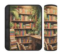 Fundas para cinturón de seguridad de coche, 2 unidades, almohadillas suaves para cinturón de seguridad para adultos y niños, S Book Nook Art