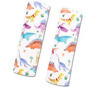 Fundas para cinturón de seguridad de coche para bebés para niños y niñas, paquete de 2 unidades, acolchado de hombro para asiento de automóvil, funda suave para el cuello, correas de asiento de coche