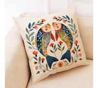 Fundas para Cojines De 45X45 Cm Pez Boho Cremallera Oculta, Estampado Digital Vívido & Resistente A Arrugas - Fundas Decorativas Transpirables para Sofá, Cama, Oficina