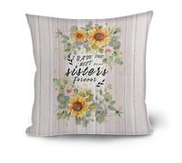 Fundas para Cojines De 50X50 Cm Mejores Hermanas Cremallera Oculta, Estampado Digital Vívido & Resistente A Arrugas - Fundas Decorativas Transpirables para Sofá, Cama, Oficina