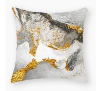 Fundas para Cojines De 60X60 Cm Plateado-Dorado Cremallera Oculta, Estampado Digital Vívido & Resistente A Arrugas - Fundas Decorativas Transpirables para Sofá, Cama, Oficina