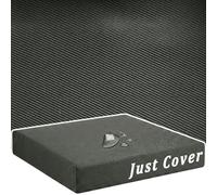 Fundas para Cojines de Exterior Asiento 40x40 50x50 60x60 70x70 80x80, Funda de Repuesto Repelente al Agua Protección UV Antideslizante para Silla Jardín Terraza Balcón(Gris oscuro,60x55x12cm)