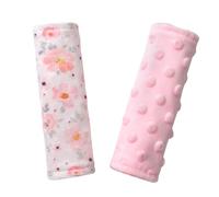 Fundas para correa de asiento de coche, funda de correa de bebé, funda de correa de cochecito, correas de asiento de coche, almohadillas de hombro, paquete de 2 para bebé, niño, niña, flor