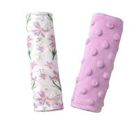Fundas para correa de asiento de coche, funda de correa de bebé, funda de correa de cochecito, correas de asiento de coche, almohadillas de hombro, paquete de 2 para bebé, niño y niña, morado