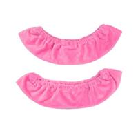 Fundas para Cuchillas de Patines sobre Hielo para Almacenamiento Protector, Diseño Antideslizante de Felpa para Hockey y Patines Artísticos, 2 Protectores de Poliéster (Pink)