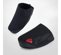 Fundas para dedos de bicicleta para zapatos de ciclismo con tela elástica resistente al viento y tira trasera de silicona antideslizante, diseño impermeable (L)