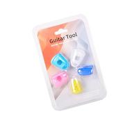 Fundas para dedos de guitarra y ukelele para principiantes, protectores de silicona que absorben los golpes, varios tamaños para un aprendizaje cómodo de acordes, durabilidad y cubiertas para los