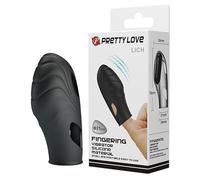 Pretty love - lich vibrador de dedo silicona negro