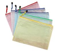 Fundas Para Documentos Archivo de carpeta almacenamiento 10/50/100PCS | Bolsa de papelería A4 A5 A6 Bolsa for documentos Carpetas con cremallera(A5,10pcs)