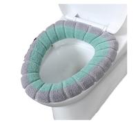 Fundas para el asiento del inodoro, Cojín de asiento inodoro punto invierno lavable multicolor(S14)