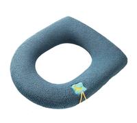 Fundas para el asiento del inodoro, Funda de asiento inodoro punto Multicolor Algodón fibra larga Universal Lavable(Green)