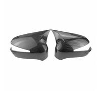 Fundas para espejo retrovisor compatibles con Civic 8th 2005-2011, cubierta de espejo retrovisor de coche, calcomanía para puerta trasera, aspecto de fibra de carbono, negro (sin carbono ligero) (con