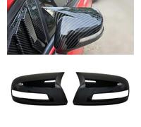 Fundas para espejos retrovisores compatibles con CIVIC 2012-2014, cubierta de espejo retrovisor de coche, tapa de ala, calcomanía exterior, funda de visión trasera, fibra de carbono, negro (sin negro