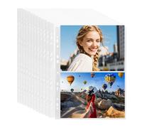 Fundas para Fotos DINA4 - 60 Piezas Transparentes, 4 Compartimentos (22x15.5cm) - Album
