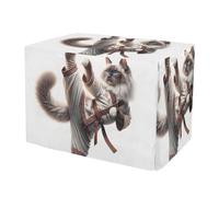 Fundas para jaula de perro Kung Fu Cat Ragdoll resistente al viento con lados enrollables, reduce los ladridos, talla XL