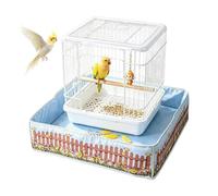 Fundas para jaulas de pájaros Protector Plegable Impermeable | Protector inferior para jaula de loros, 60x60cm Pinzones, agapornis, loro yaco, guacamayo, interior, exterior y