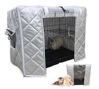 Fundas para jaulas de perro, aisladas, para exteriores, protección anticongelante transpirable para jaulas de mascotas, protector contra el clima de invierno