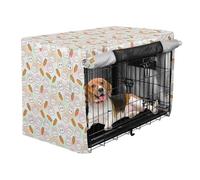 Fundas para jaulas para perros, color crema de Pascua, funda para caseta de mascotas, protector de jaula para perros, conejos y zanahorias