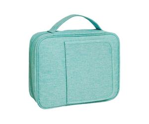 Fundas para la Biblia, funda para diario, tela elegante con múltiples compartimentos, 11.02 x 8.27 x 2.36 pulgadas, cierre de cremallera duradero para iglesia, estudio, viajes, lectura de retiro, uso