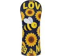Fundas para la cabeza de palos de golf con etiqueta de número para conductor y bosque de Fairway para mujer con texto en inglés "I Love Being A Nana Sunflower Bee Lover