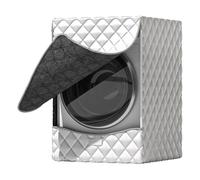 Fundas para lavadora y secadora con cremallera, impermeables, aisladas | Cubierta frontal para lavadora, protección de almacenamiento, lavandería, balcón, carga frontal