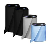 Fundas para Lentes de cámara Eco-Fused: Bolsas de Tela de Microfibra para Lentes - Paquete de 4 - Envolturas Suaves para cámaras para Lentes de Diferentes tamaños y Accesorios