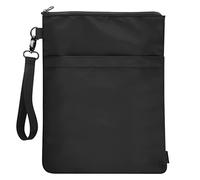 Fundas para libros con cremallera, funda protectora de viaje para libros de tapa blanda y libros de tapa dura, funda de transporte con bolsillo frontal y correa de asa para los amantes de los libros,