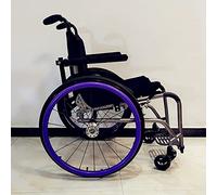 Fundas Para Llantas De Empuje Para Silla De Ruedas, Funda De Silicona Para Silla De Ruedas Para Deportes De Ruedas Traseras De 24 Pulgadas, Para Mejorar El Agarre Y La TraccióN, 1 Par,Purple