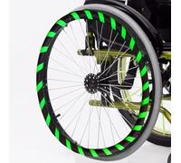 Fundas para llantas de silla de ruedas, accesorios de protección para un mejor agarre y tracción, 1 par, K, 24 pulgadas